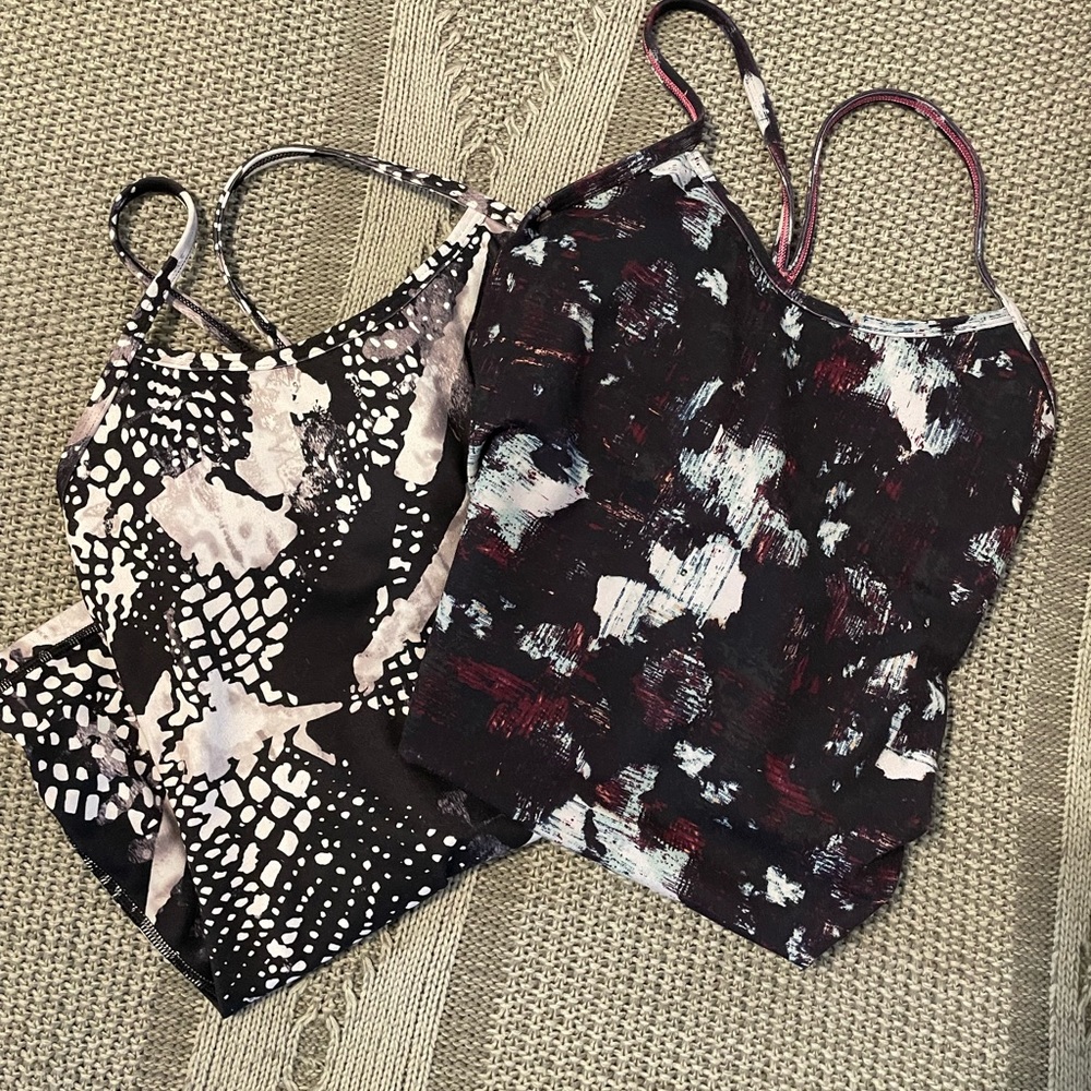 Two pack of lululemon tank tops size 2